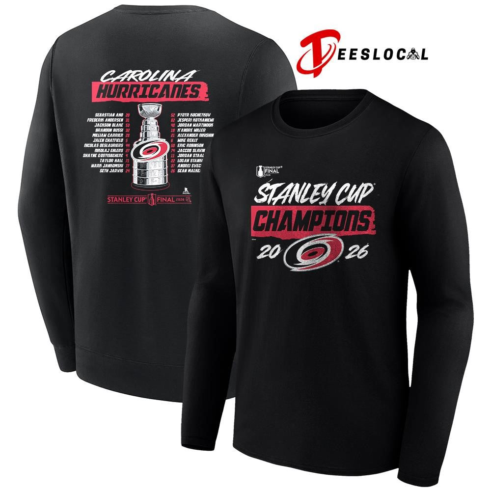 Carolina Hurricanes Stanley Cup champions name roster shirt