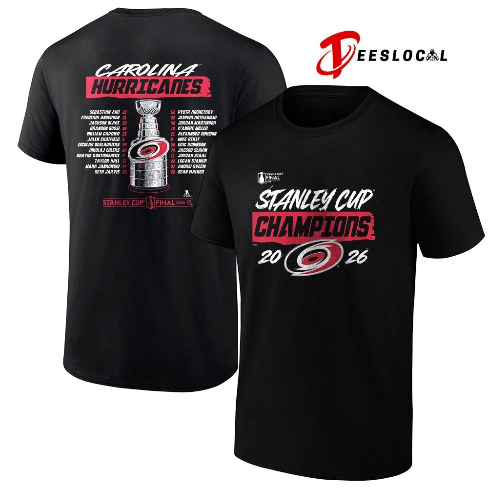 Carolina Hurricanes Stanley Cup champions name roster shirt