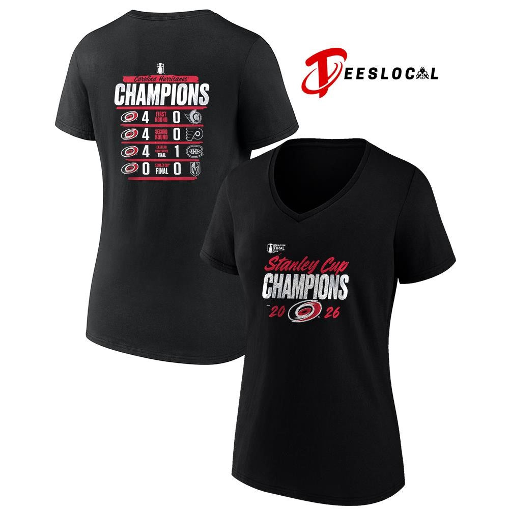 Carolina Hurricanes Stanley Cup champions schedule shirt