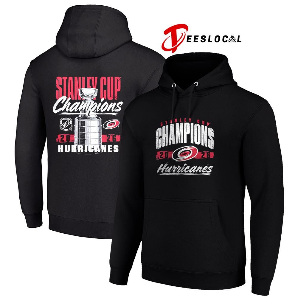 Carolina Hurricanes Stanley Cup champions trophy graphic shirt