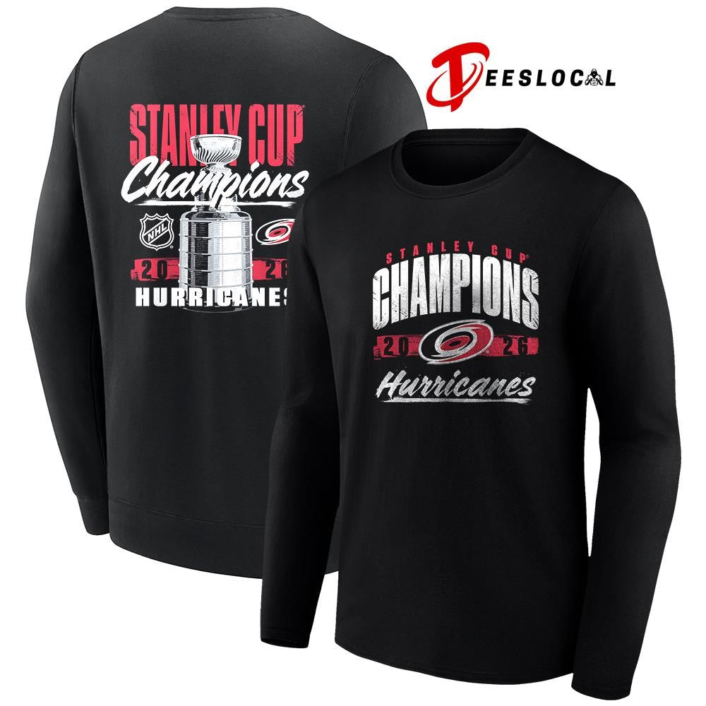 Carolina Hurricanes Stanley Cup champions trophy graphic shirt