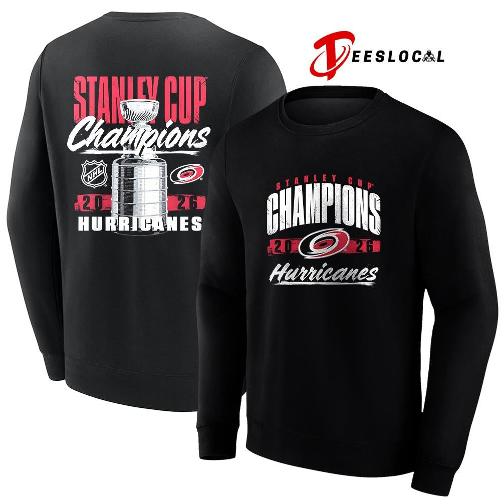 Carolina Hurricanes Stanley Cup champions trophy graphic shirt