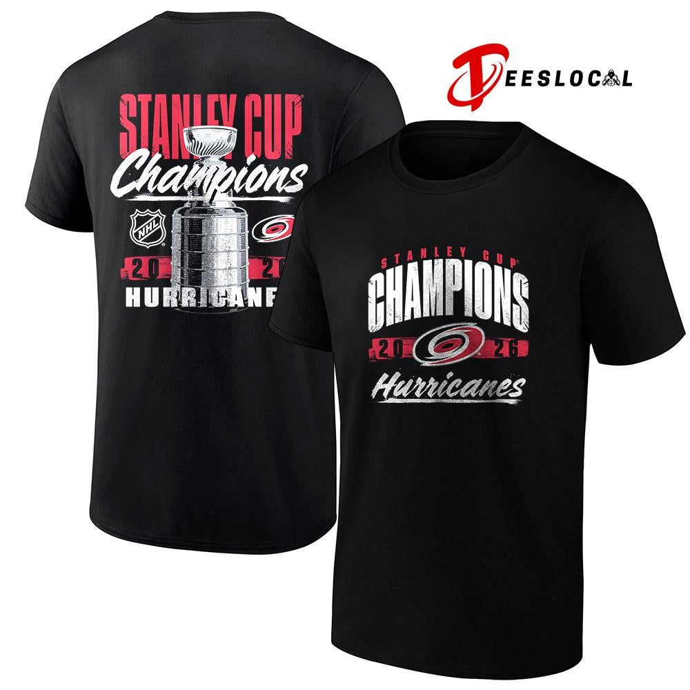Carolina Hurricanes Stanley Cup champions trophy graphic shirt