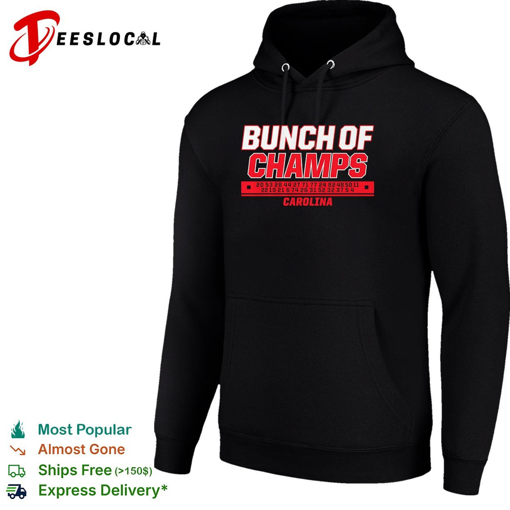 Carolina Hurricanes bunch of champs 2026 player jersey numbers roster shirt