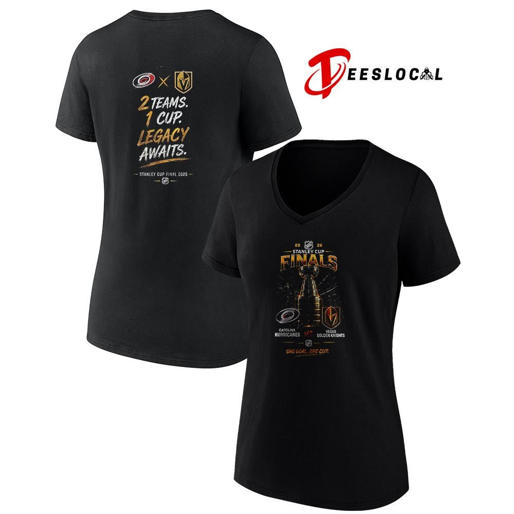 Carolina Hurricanes vs Vegas Golden Knights Stanley Cup finals 2 teams 1 cup legacy awaits shirt