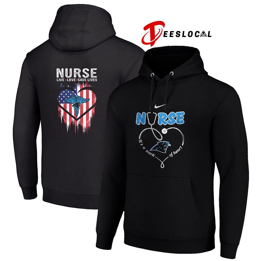 Carolina Panthers x Army nurse it’s a work of heart shirt