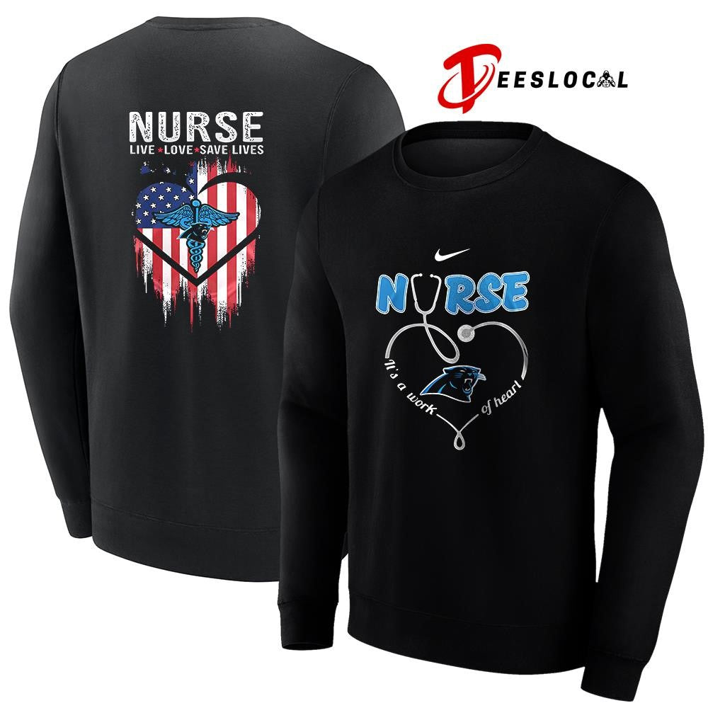 Carolina Panthers x Army nurse it’s a work of heart shirt