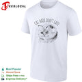 Cat hair don’t care grumpy cat sketch minimalist art shirt