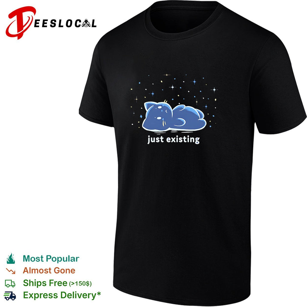 Cat just existing looking up at the stars shirt