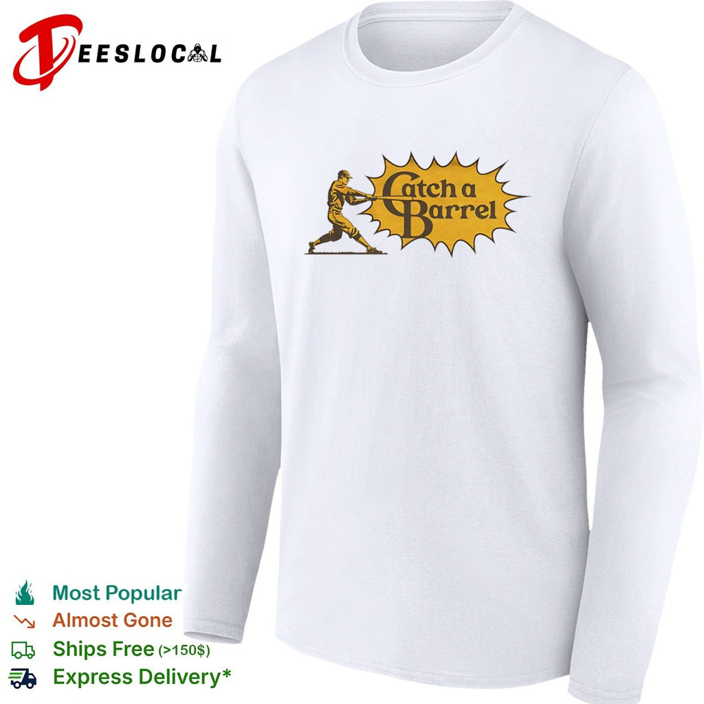 Catch a Barrel Baseball style Cracker Barrel shirt