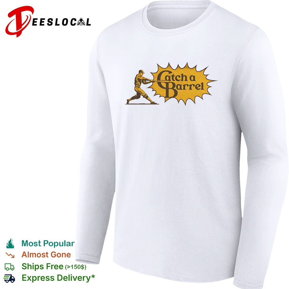 Catch a Barrel Baseball style Cracker Barrel shirt