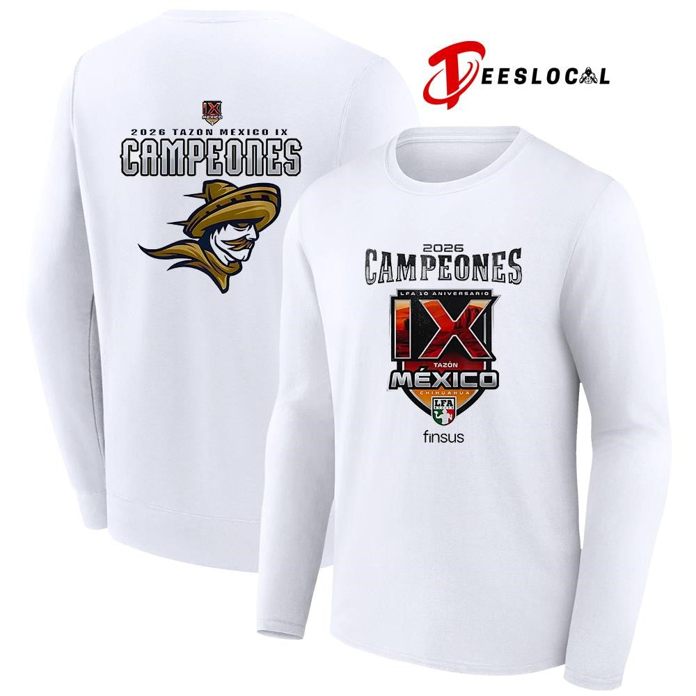 Caudillos de Chihuahua Campeones del Tazón México IX Playera Conmemo logo shirt