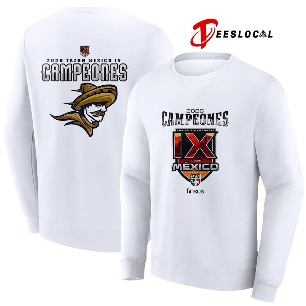 Caudillos de Chihuahua Campeones del Tazón México IX Playera Conmemo logo shirt