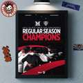 Celebrate Miami RedHawks Men’s Basketball 2026 MAC Regular Season Champions Decor Poster Canvas
