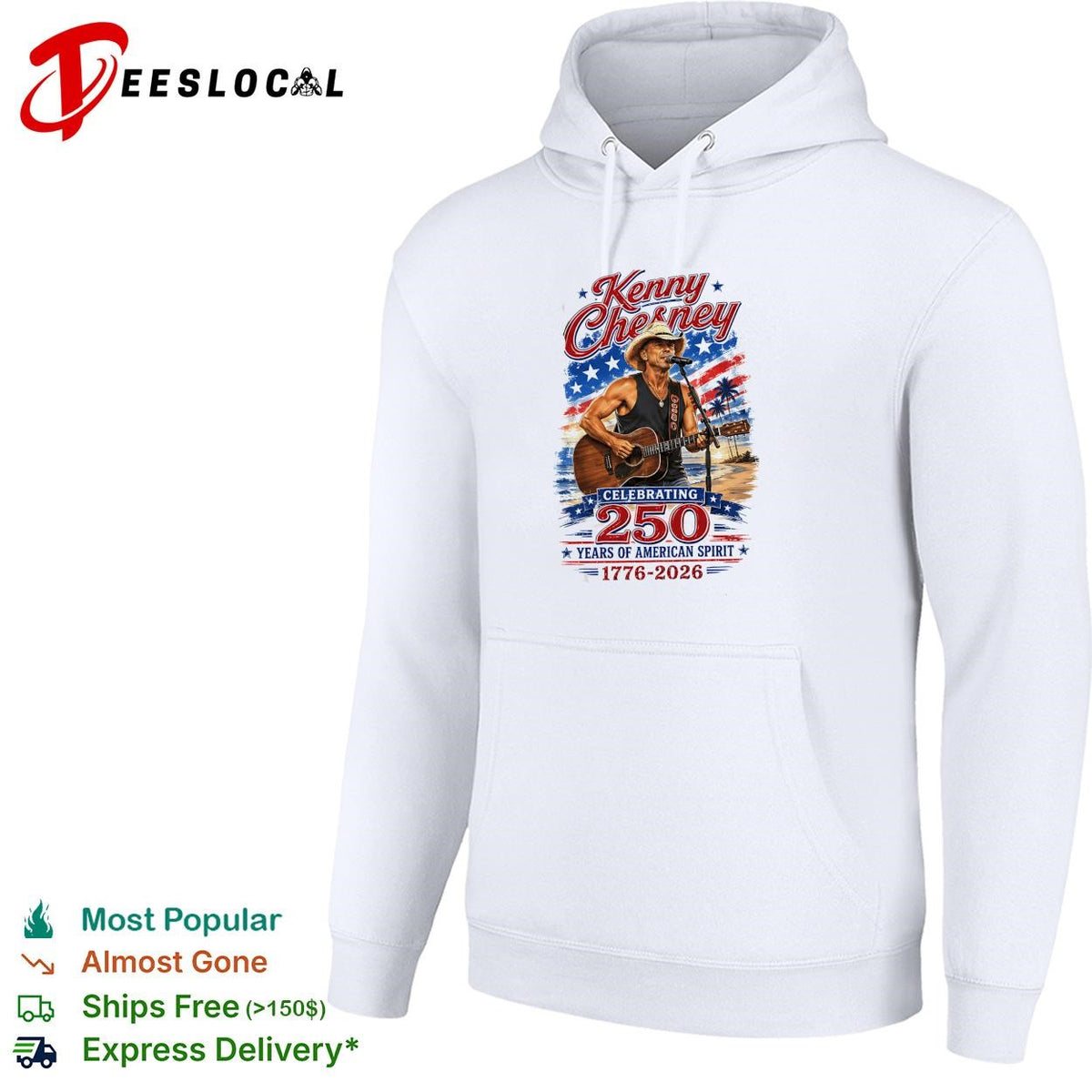 Celebrating 250 years of American spirit guitarist portrait flag poster shirt