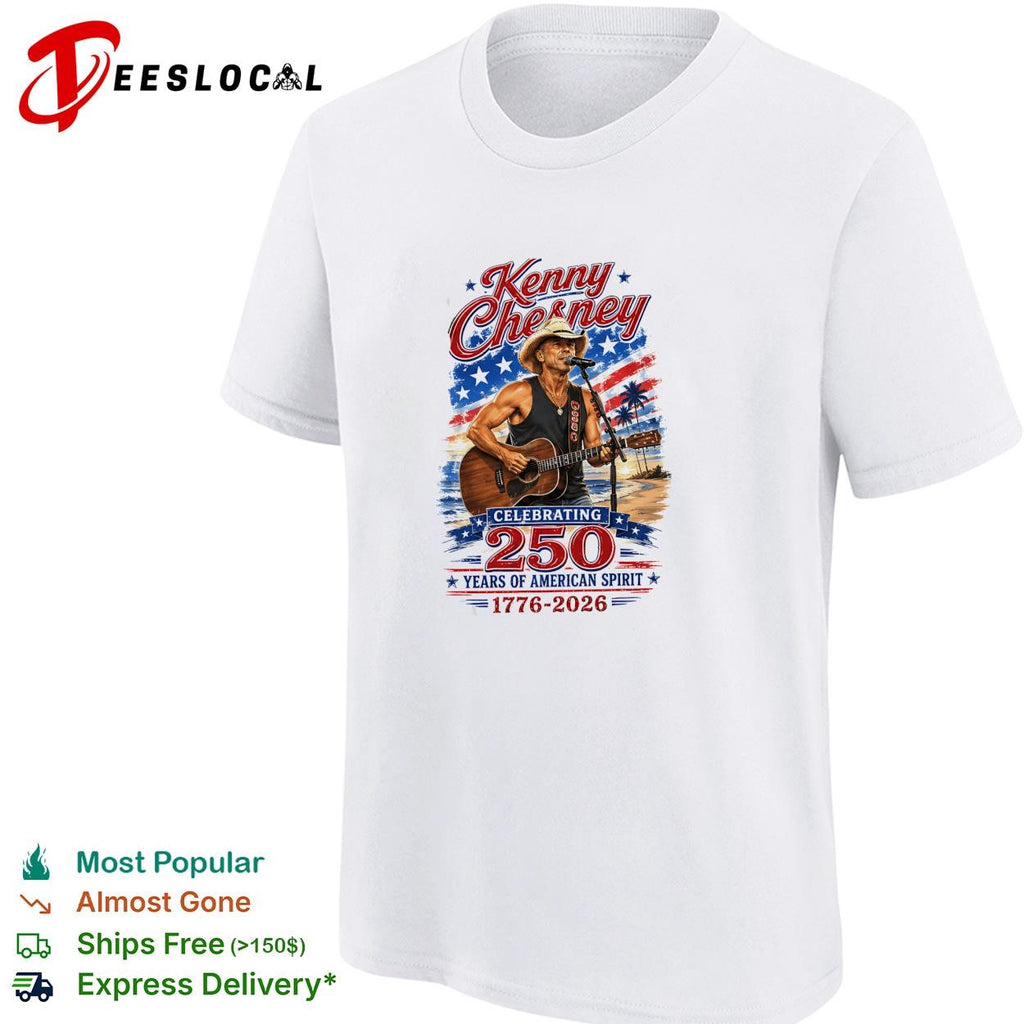 Celebrating 250 years of American spirit guitarist portrait flag poster shirt