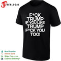 Censored profanity political opinion bold text shirt