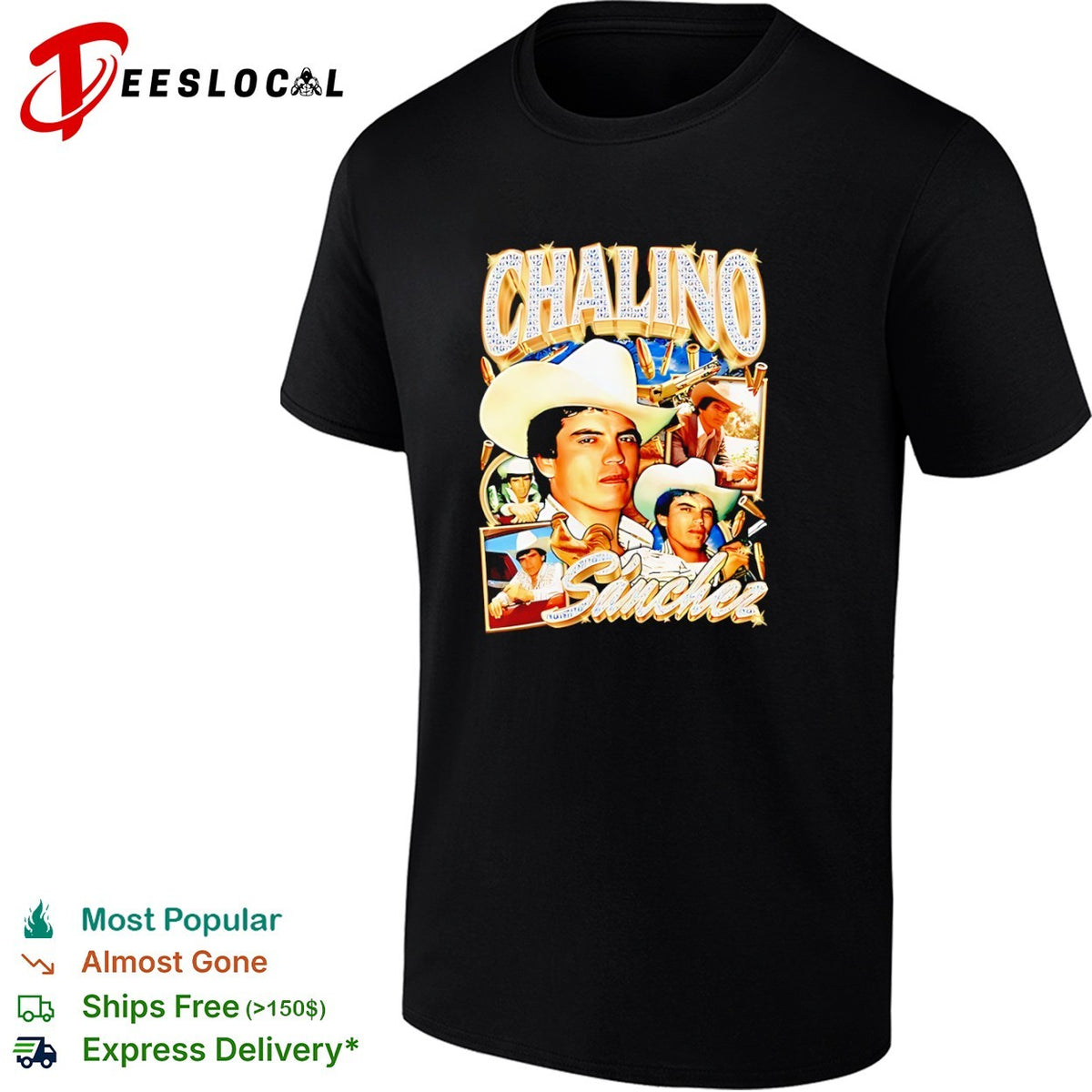 Chalino Sanchez Tribute Collage 90s Style Rap shirt