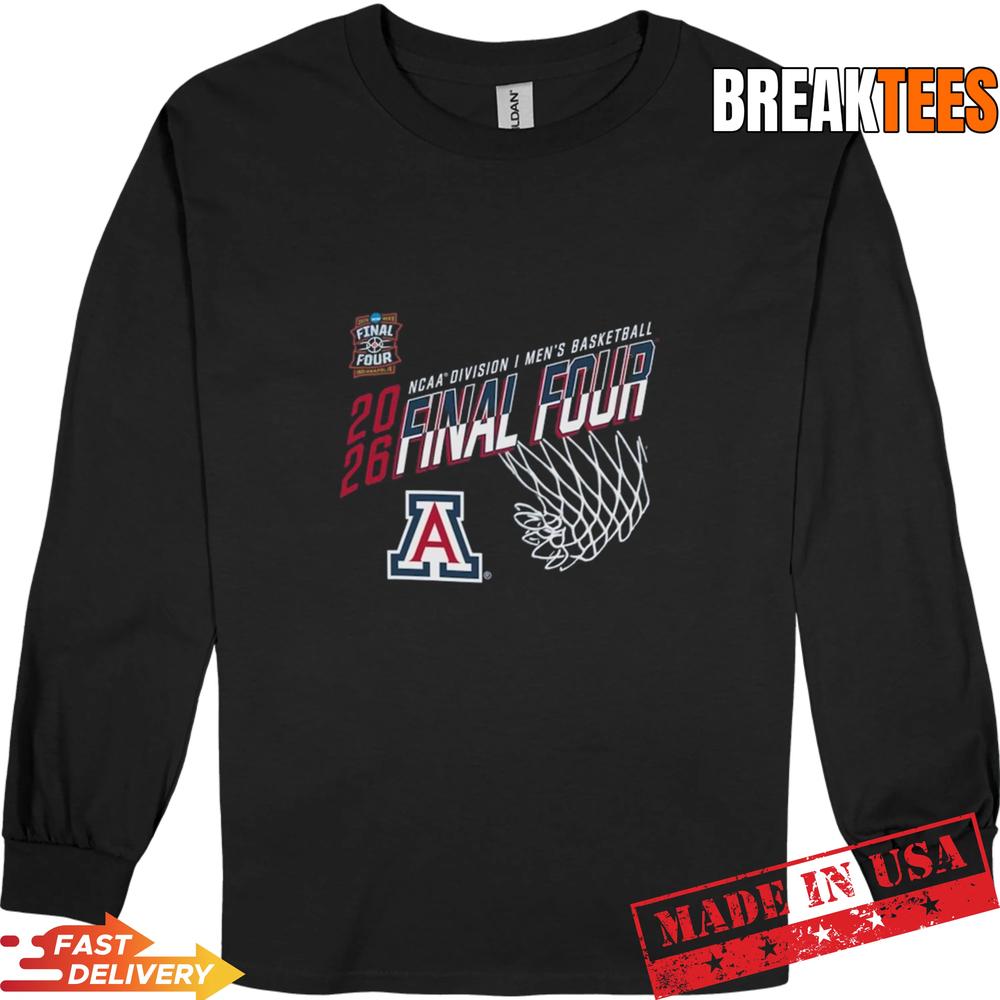 Champion Arizona Wildcats 2026 NCAA Men’s Basketball Final Four March Madness T-Shirt
