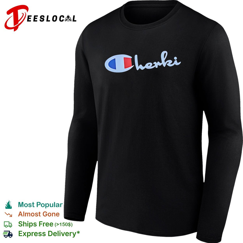 Champion herki logo parody shirt