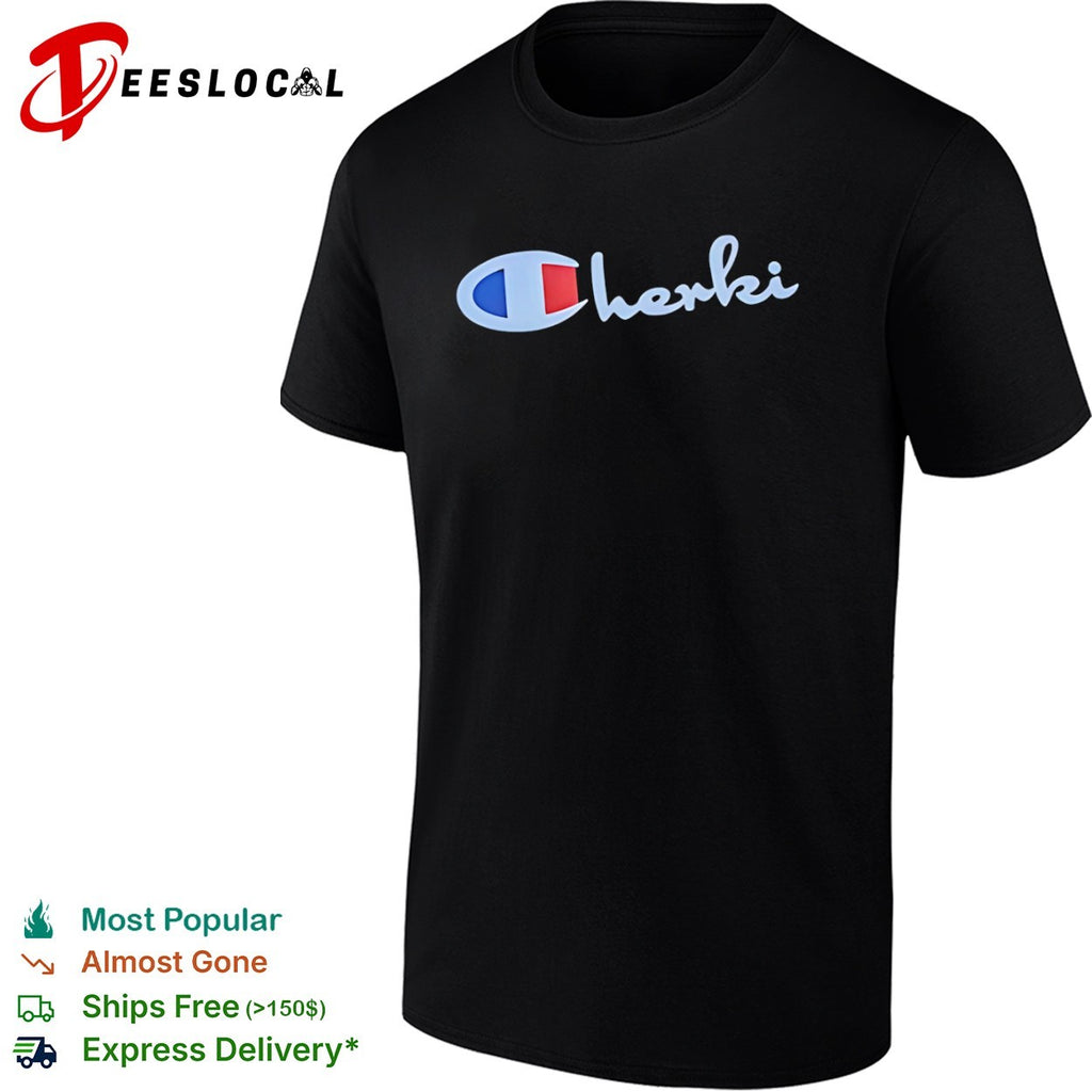 Champion herki logo parody shirt