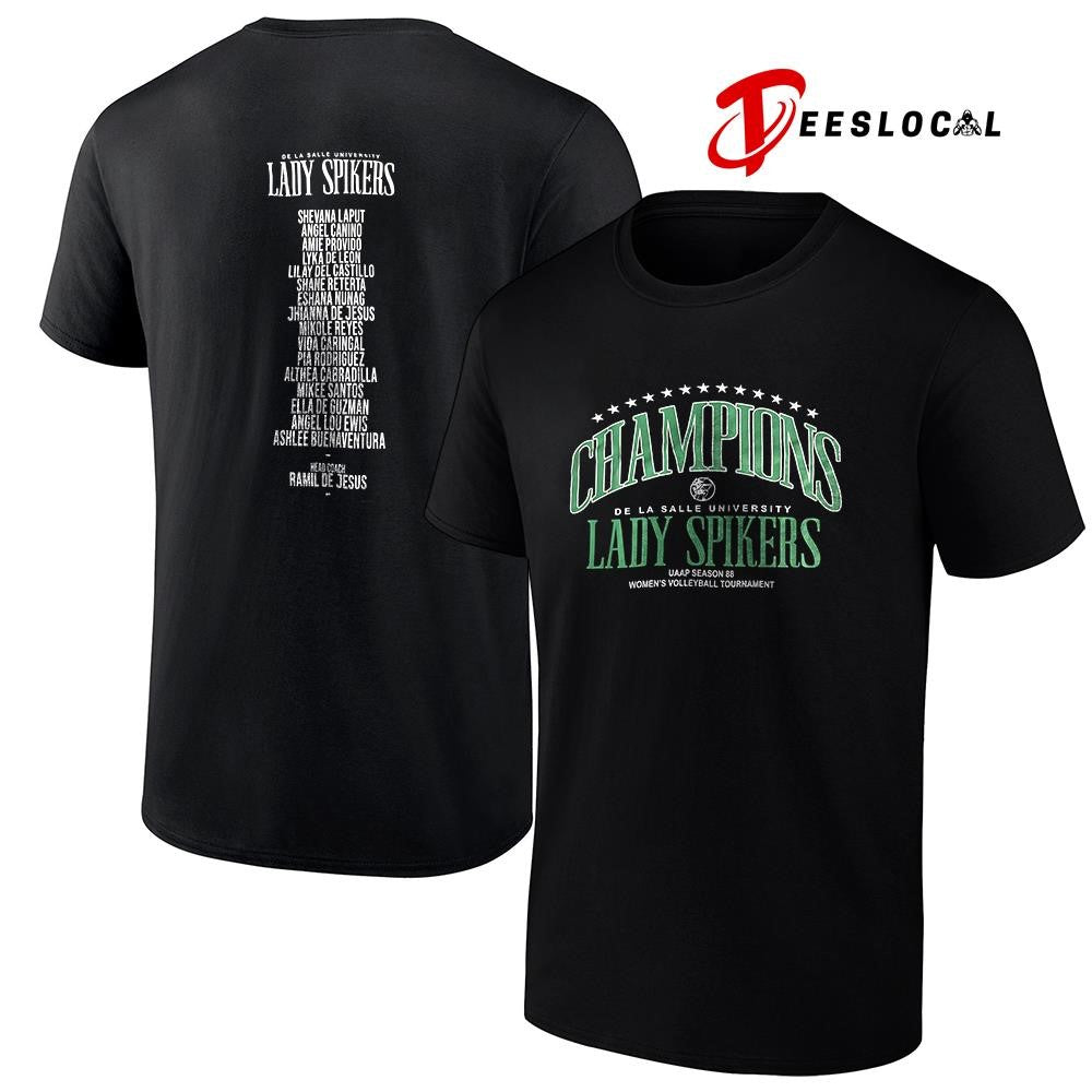 Champions Lady Spikers De La Salle university name roster shirt
