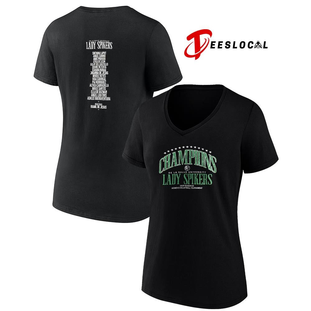 Champions Lady Spikers De La Salle university name roster shirt