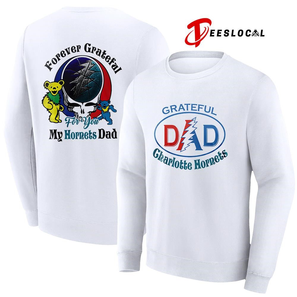 Charlotte Hornets x Grateful Dead Father Day forever Grateful logo shirt