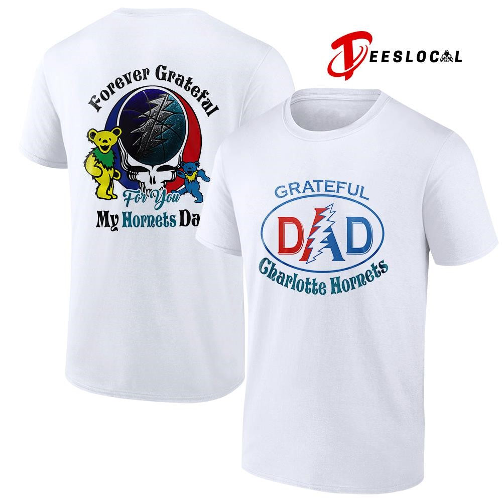 Charlotte Hornets x Grateful Dead Father Day forever Grateful logo shirt