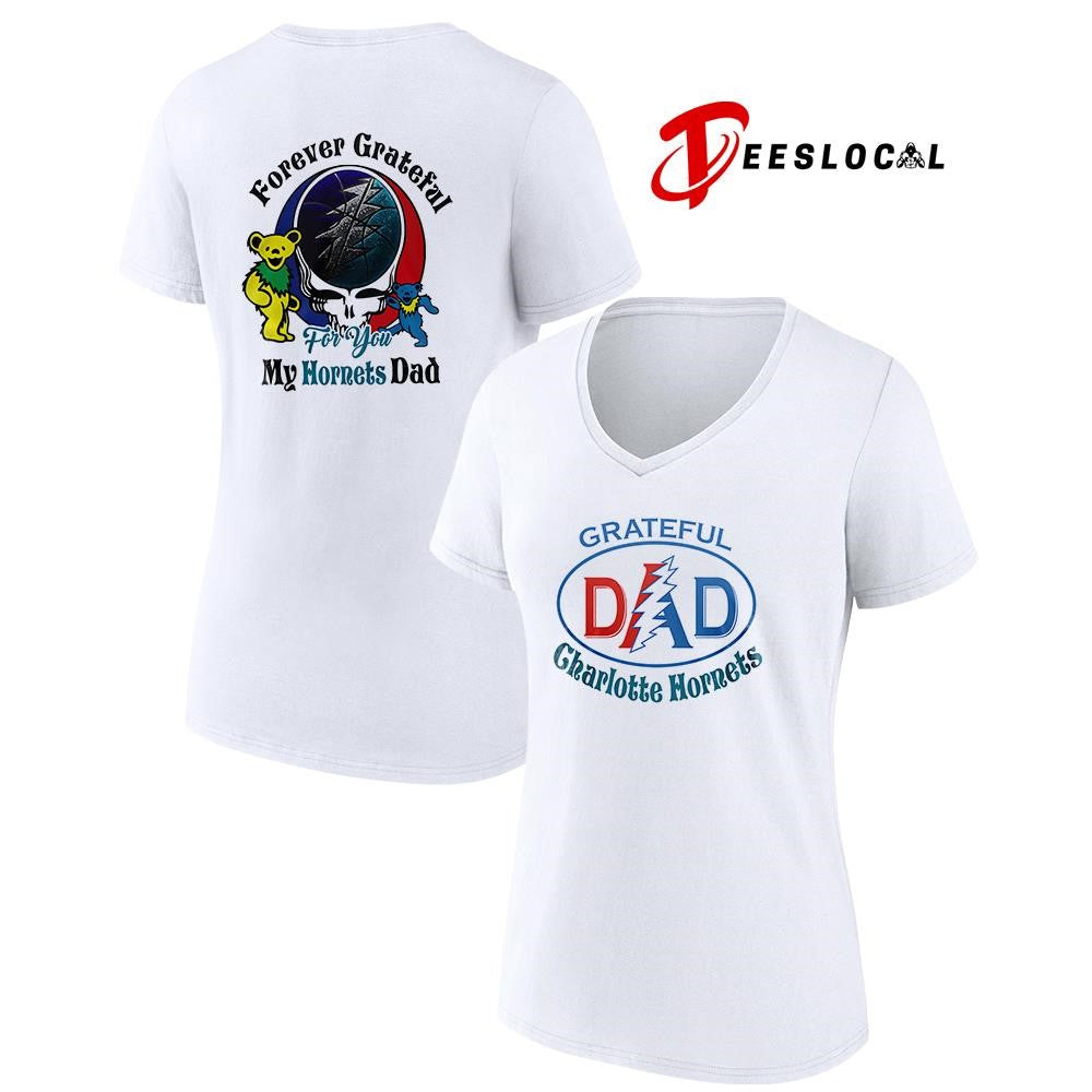 Charlotte Hornets x Grateful Dead Father Day forever Grateful logo shirt