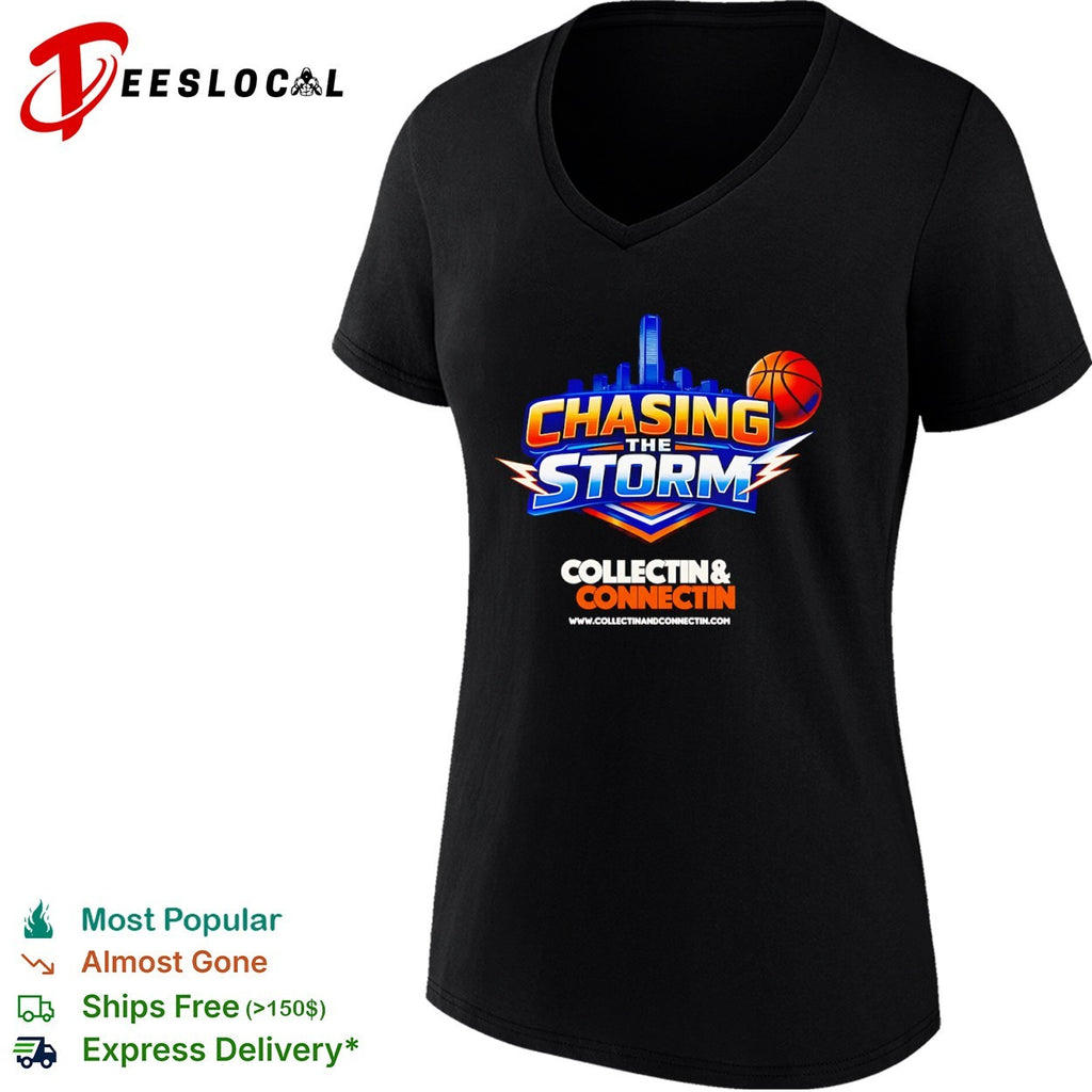 Chasing the storm collectin and connectin basketball shirt