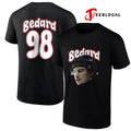 Chicago Blackhawks Connor Bedard portrait name and number shirt