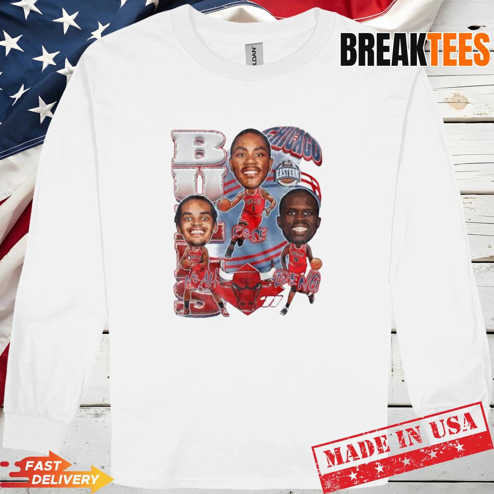 Chicago Bulls NBA 2011 caricature vintage t-shirt