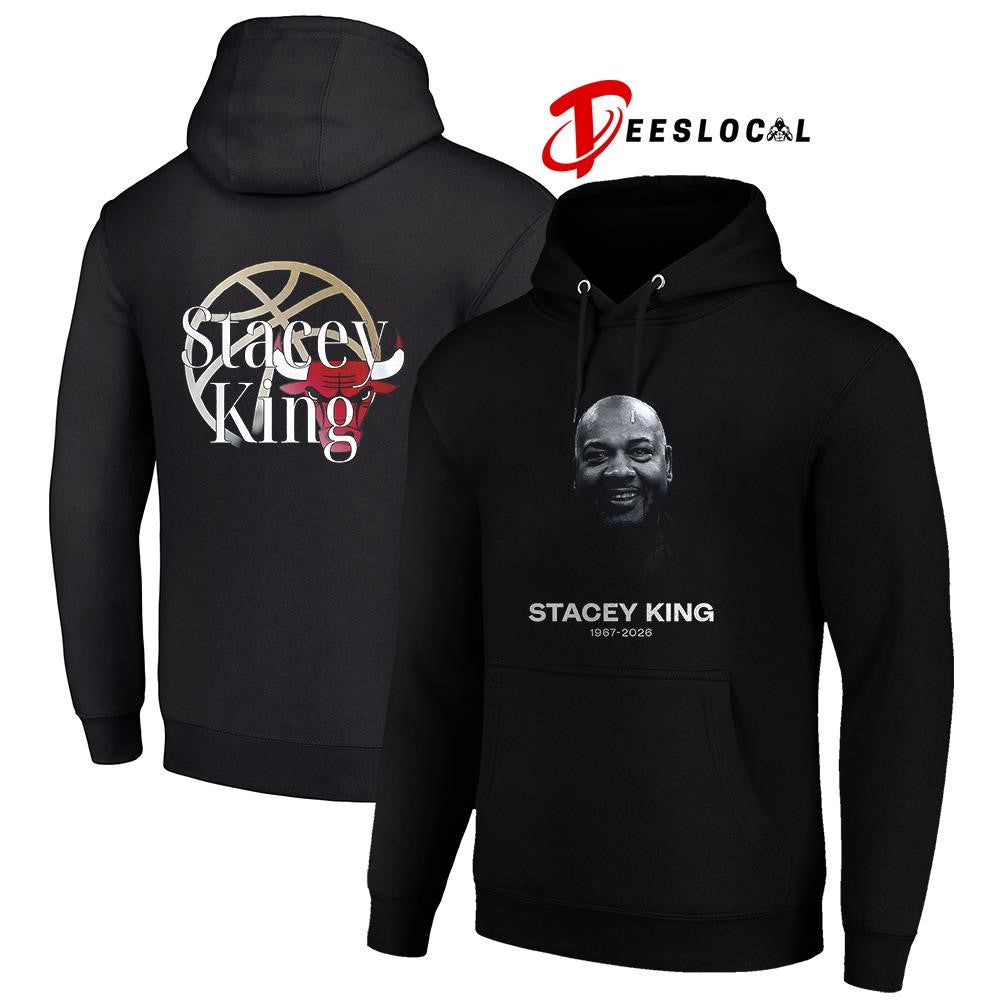 Chicago Bulls Stacey King in loving memories portrait shirt