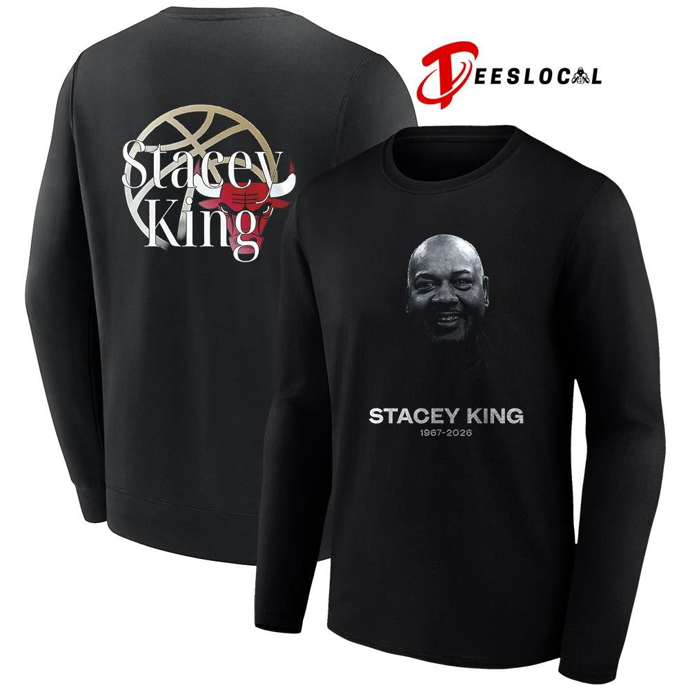 Chicago Bulls Stacey King in loving memories portrait shirt