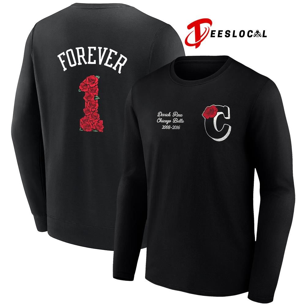 Chicago Bulls collaborate Derrick Rose forever logo shirt