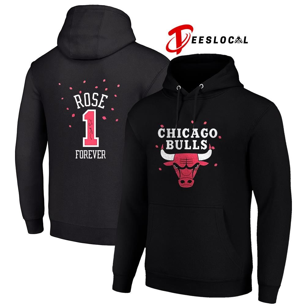 Chicago Bulls collaborate Derrick Rose forever logo signature shirt