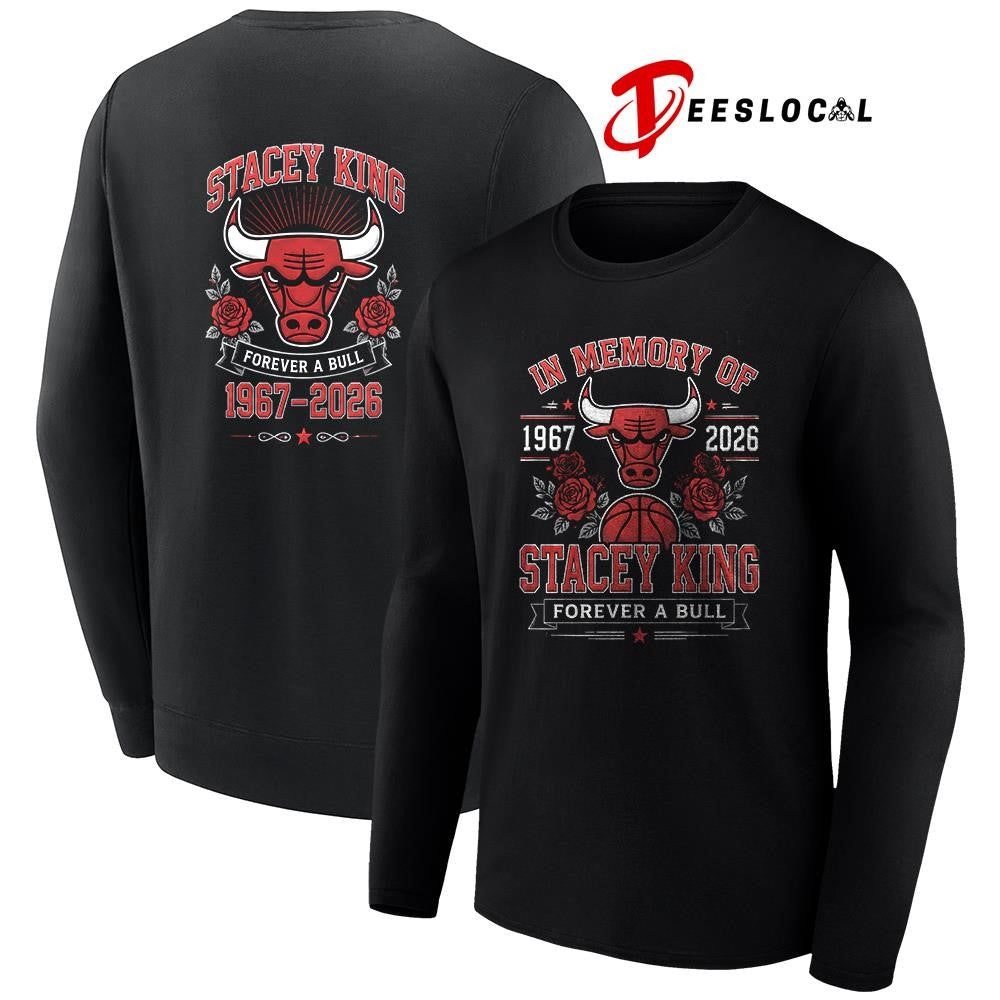 Chicago Bulls in memory of Stacey King forever a Bull graphic shirt