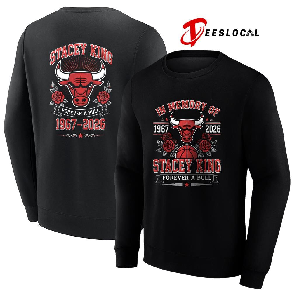 Chicago Bulls in memory of Stacey King forever a Bull graphic shirt
