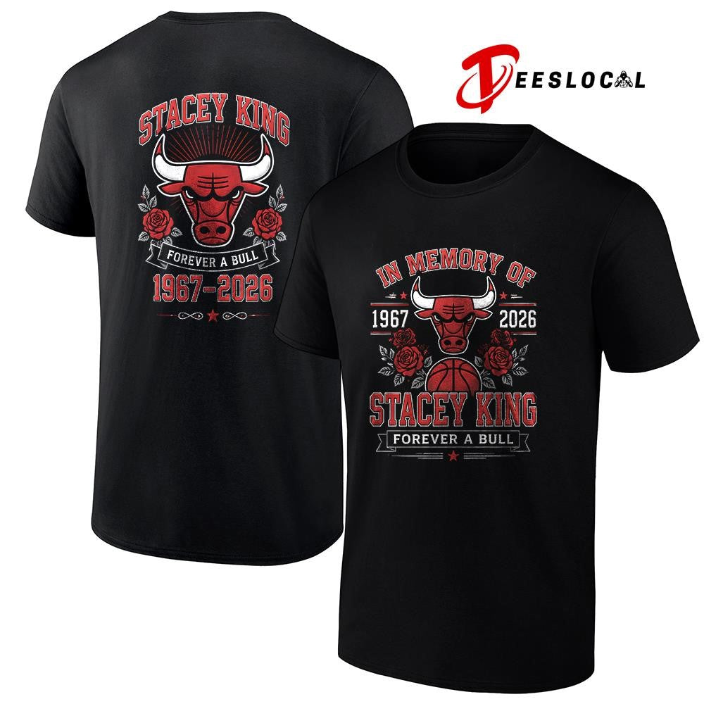 Chicago Bulls in memory of Stacey King forever a Bull graphic shirt