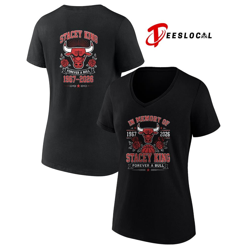 Chicago Bulls in memory of Stacey King forever a Bull graphic shirt