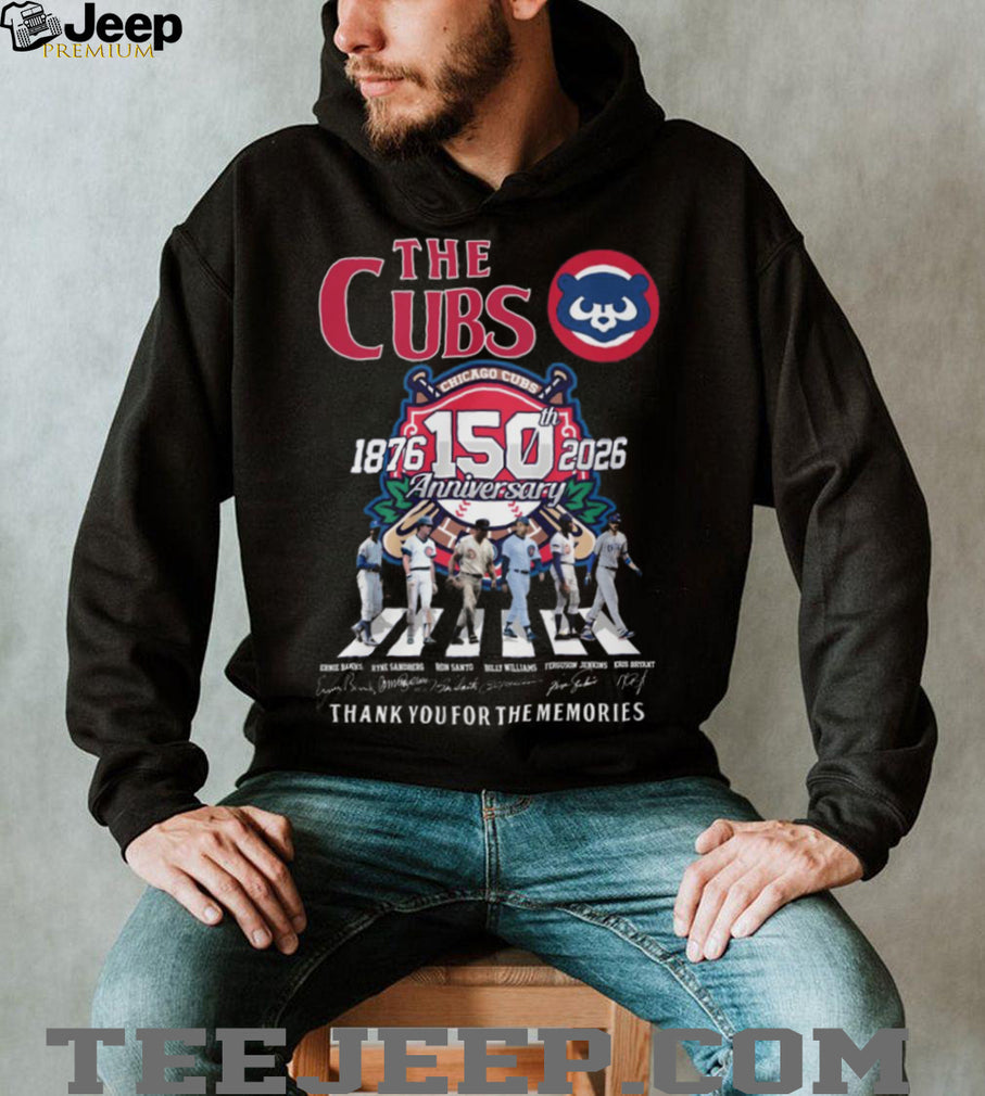 Chicago Cubs 150th Anniversary 1876 2026 Legends Signature T Shirt