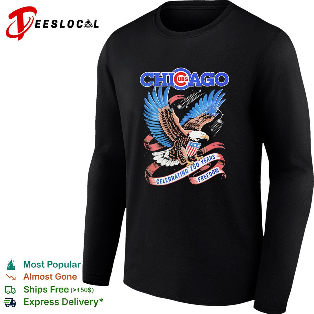 Chicago Cubs Celebrating 250 Years Freedom American Eagle Patriotic shirt