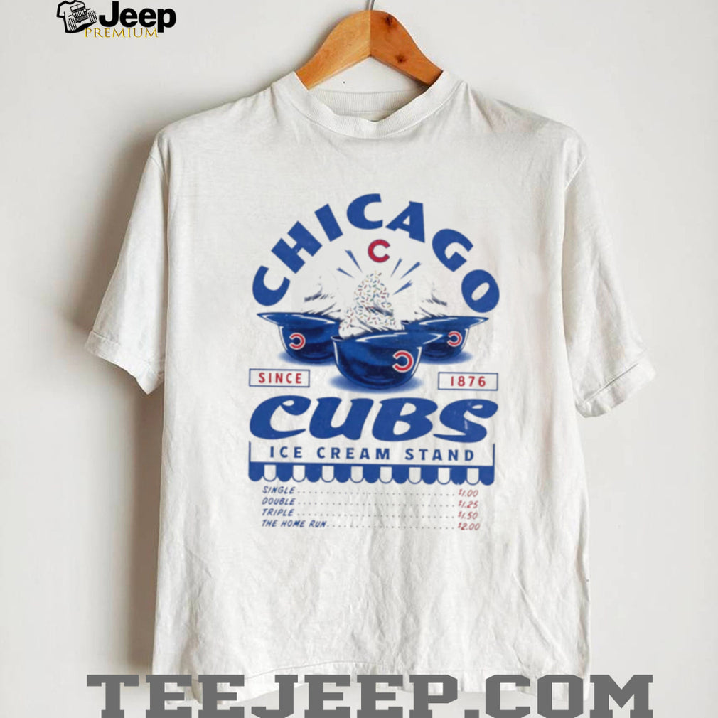 Chicago Cubs Ice Cream Stand Vintage Graphic Baseball T Shirt