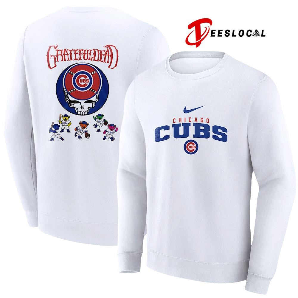Chicago Cubs x Grateful Dead bear mascot shirt