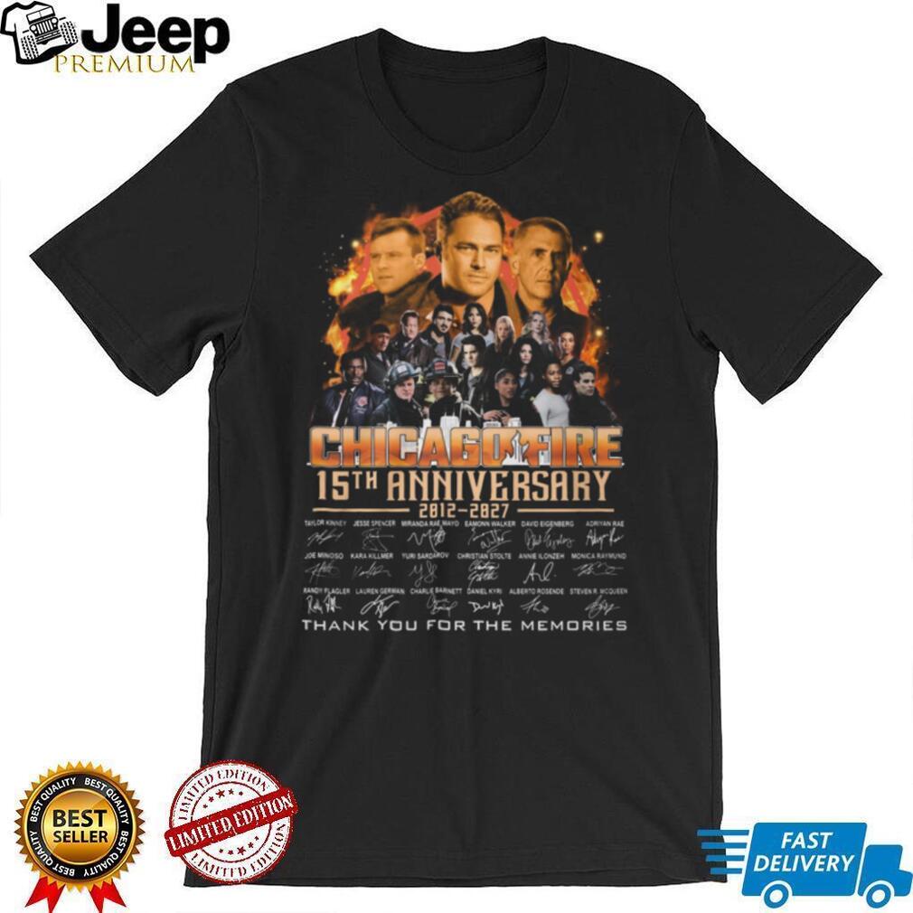 Chicago Fire 15th Anniversary Signatures Memories Tribute T Shirt
