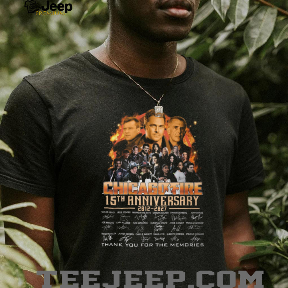 Chicago Fire 15th Anniversary Signatures Memories Tribute T Shirt