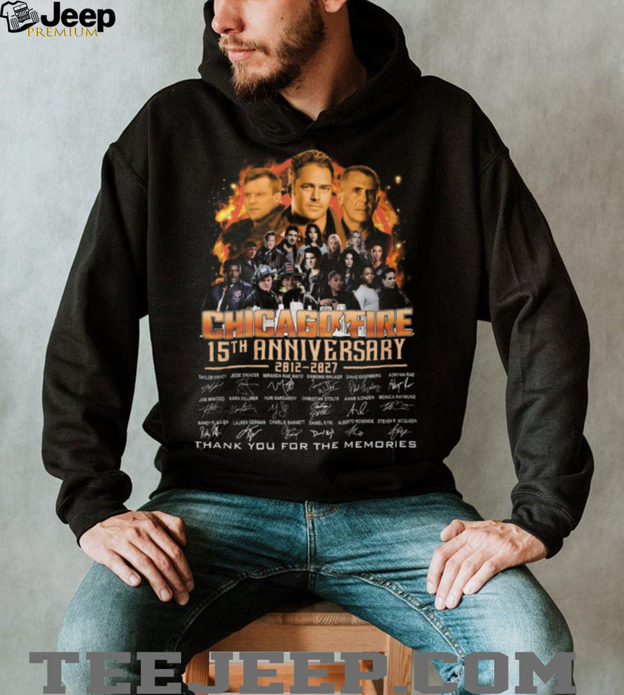 Chicago Fire 15th Anniversary Signatures Memories Tribute T Shirt