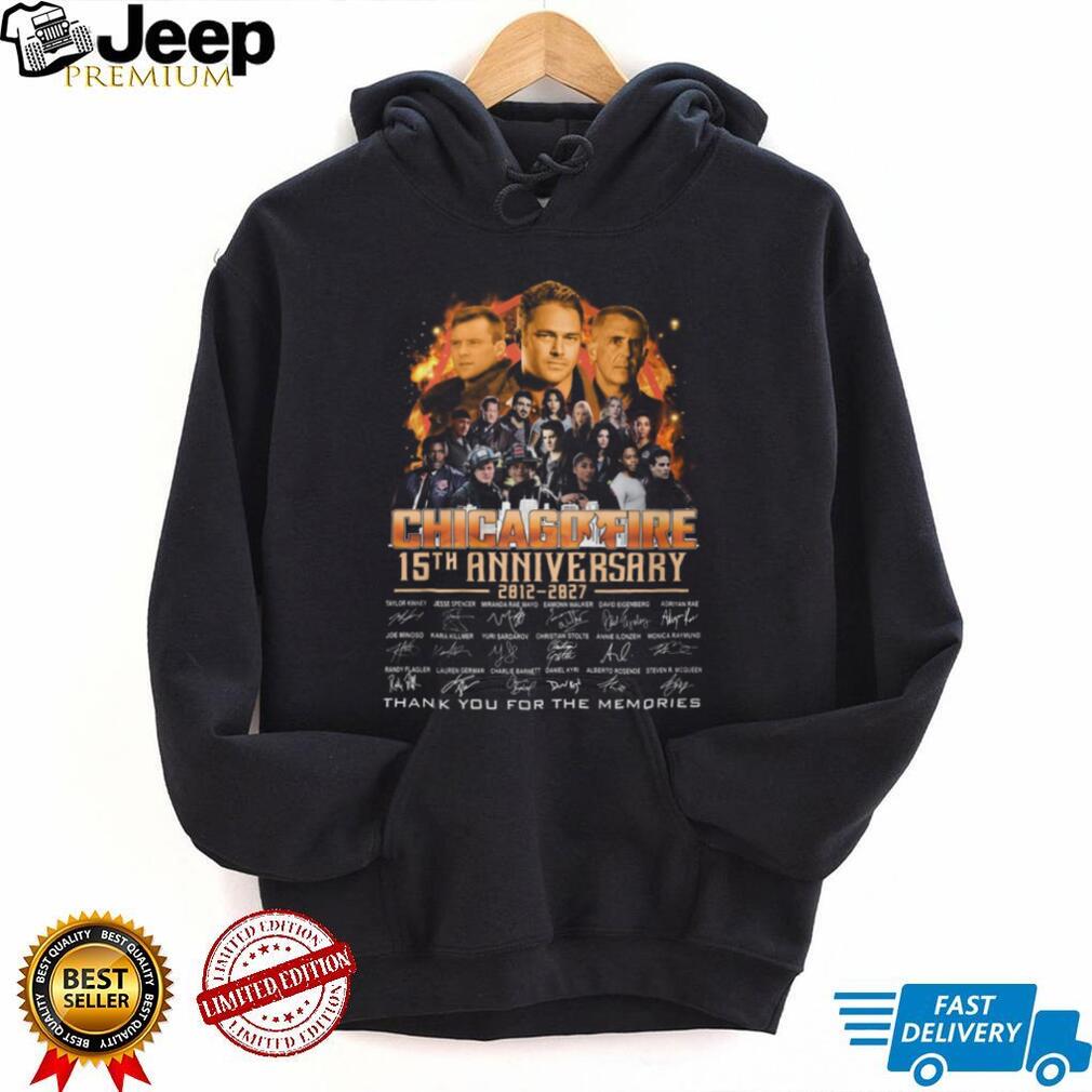 Chicago Fire 15th Anniversary Signatures Memories Tribute T Shirt