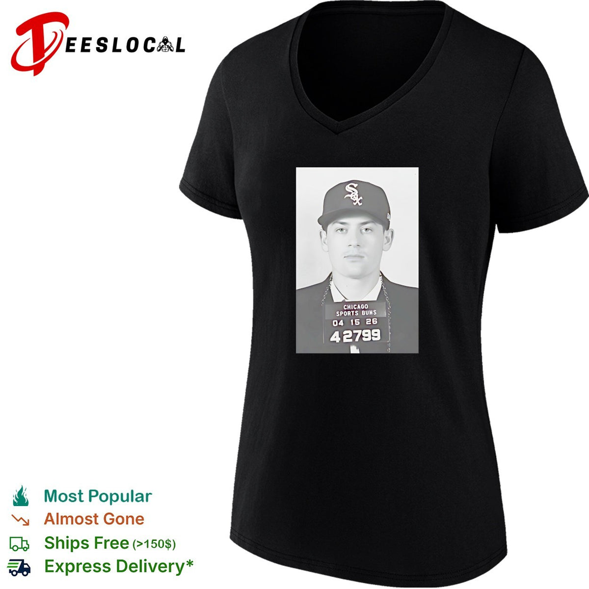 Chicago White Sox Chicago sports bums mugshot 04 15 26 shirt